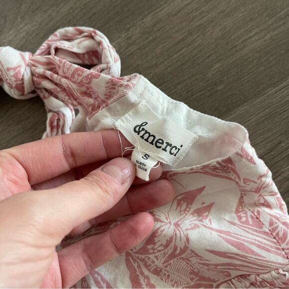 Vici Pink & White Tropical Floral Tie Back Jampsuit - Picture 10 of 11